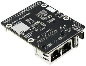 MINI Dual Ethernet CM4 Carrier Board for RPI Raspberry Pi Compute Module 4 Lite EMMC Expansion Base Board MINI Dual Ethernet CM4 Carrier Board for RPI Raspberry Pi Compute Module 4 Lite EMMC Expansion Base Board