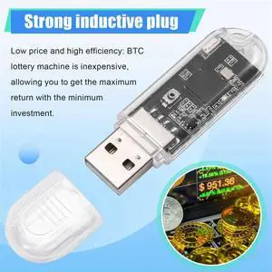 3PCS USB Miner BTC Miner 45-50KH/S Solo Lottery Miner Bitcoin Mini Miner Asic Mining For Office Home