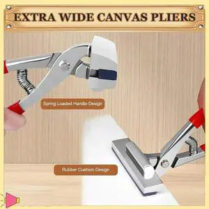 Heavy Duty Canvas Stretching Pliers Withend Cutters Andstaple Remover With600 Staples Canvas Stretching Pliers