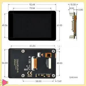 3.5Inch LCD Touch Screen Display 320X480 60Fps IPS Panel With ESP32-S3-Nano For Raspberry Pi 5/Pico/For /ESP32