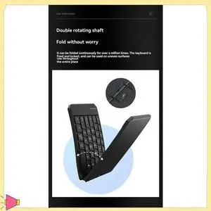 Ergonomic V-Shaped Three-Way Bluetooth Folding Keyboard Mobile Phone Tablet Charging Light And Bluetooth Keyboard