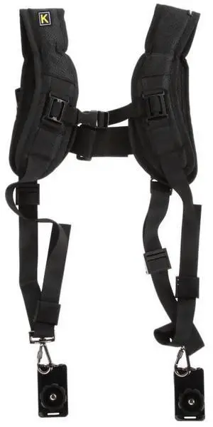Camera Suspender Portable Shoulder Strap Camera Mount Quick Adjustment Accessories for Two DSLR Digital Cameras