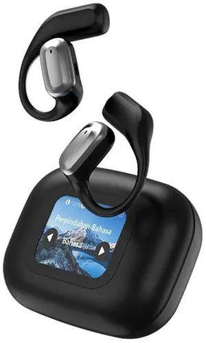 ligent Touch Screen Bluetooth-Compatible Wireless Headphones 8 Hours Long Life Sport Earphones LCD Colour Screen