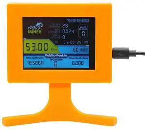 Nerdminer V2 56kh/S 2.8 Inch LCD Display Nerdminer Bitcoin Crypto Solo Lottery Desk Miner Cryptocurrency Miner Orange