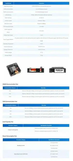 For M5stack Pwrcan Module Official PWRCAN 13.2 Module CA-IS3082W Isolation Transceiver