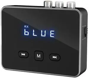 BT 5.4 Audio Receiver Transmitter with RCA 3.5mm AUX & Display Wireless Audio Adapter for TV/Car/PC/Home Stereo/Speakers