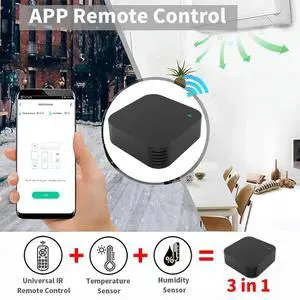 Remote Control Humidity Tester Real-Time Humidity Detector with APP Temperature Humidity Detector for Home Office School