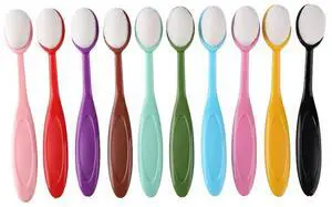 10pcs Colorful Ink Brush Smooth Blending Brushes Drawing Painting Flat Brushes Kit For DIY Scrapbooking Cards Making Ink Tools