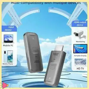 5G Wireless -Compatiblei Video Transmitter & Receiver Kit Home Audio Video TV Stick Full HD Mini Projector Extender