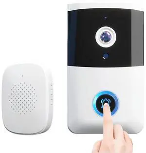 Wireless Video Doorbell IR Night Vision Door Bell Two-way Audio Home Door Bell for Home Security Alarm System