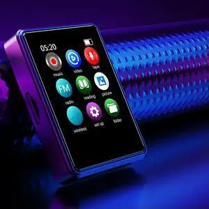 MP3/MP4 Mini Portable Player Compatible with Bluetooth Sport Music Player Built in Speaker 128GB 1.77 Inch for Student Daily Use