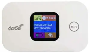 4G LTE Wireless 150Mbps Mini 4G Router Sim Card Slot Portable Network Hotspot Device 2100mAh Colorful LED Display