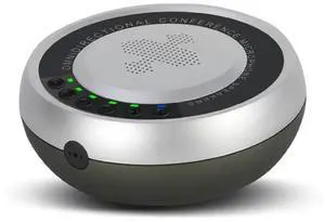 360° Voice Capture USB Bluetooth Microphone For Video Conferences, Online Courses & Live Broadcasts, Silver