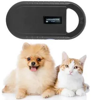 Micro Chip Reader Handheld Animal Tag 134.2kHz 125kHz Pet ID Reader for ISO 11784/11785 FDX-B and ID64 RFID EMID