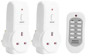 2pcs UK Plug Eorate Manufacture Prolonged  Home House Power Outlet Light Switch Socket Wireless Remote Control