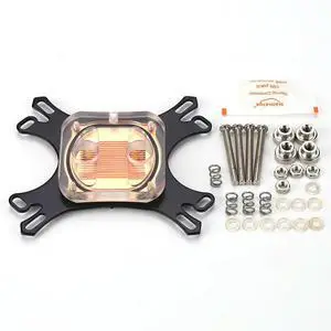 Transparent CPU Water Cooler Computer PC Cooling Radiator for for with Screws CPU Water Block Waterblock Copper Base