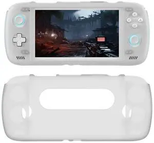 For AYN Odin 2 Silicone Protective Case Shockproof White Game Console Soft Shell Case Cover Shell Skin Cover for Odin 2 Handheld
