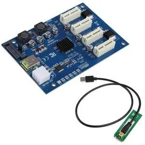 PCI-E to PCI-E Adapter 1 To 4 PCI-Express Slot 1x to 16x USB Mining Special Riser Card PCIe Converter for BTC Mine