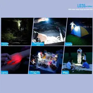 Flashlight LED Light 1200 Lumens Latest Long-Range Light Source Camping Type-C Rechargeable Work Lighting