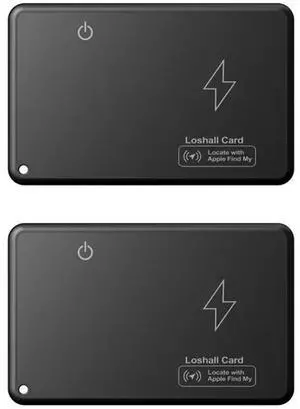 2Pcs Wireless Charging Tracking Location Mini Wallet Tracker Card Waterproof GPS Locator Work For Find My Tracker 2Pcs Wireless Charging Tracking Location Mini Wallet Tracker Card Waterproof GPS Locator Work For Find My Tracker