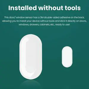 Tuya Zigbee 3.0 Contact Detectors Security Gate Door Window Sensor Transducer Life Home(4PCS)