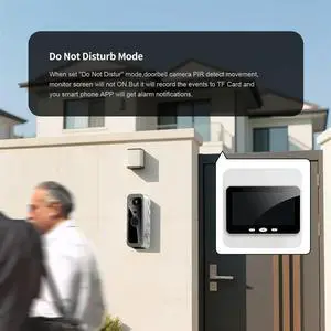 Tuya Outdoor Video Intercom 1080P HD 2MP Wireless Door Camera System  PIR Motion Detection With 5Inch Monitor