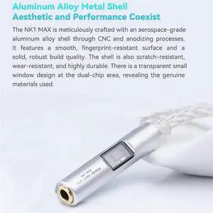 Chip MAX97220 OP-AMP IC Integrated Hifi Portable Type-C DAC Amplifier With NK1 MAX CX31993 Adapter Cable Silver-Plated OCC