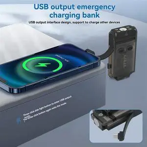 V30 Flashlight LED Keychain Light Keychain Light Camping Fishing Torch Emergency