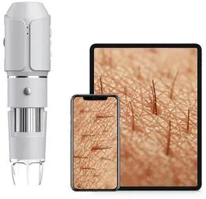 Wireless Digital Microscope Endoscope Inspection Camera 50X-1600X Magnification Handheld Mini Phone