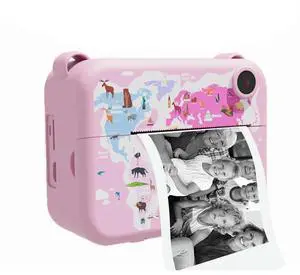 Digital Instant Camera With Print Paper Kids Child Selfie Video Camera Camcorder Camera Gift For Kids