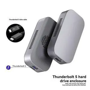 High-Speed 80Gbps Thunderbolt 5 SSD Case With Fan, Supports M.2 Nvme 2280 For TB3/4/5 & USB4