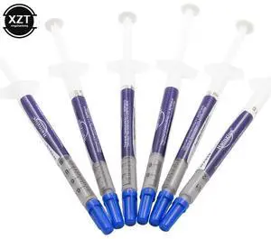 Hot Sale 10pcs/lot 1g Grey Silver Thermal Grease Silicone Heat Sink Paste CPU Cooler Heatsink 10% Silver Included Compound PC