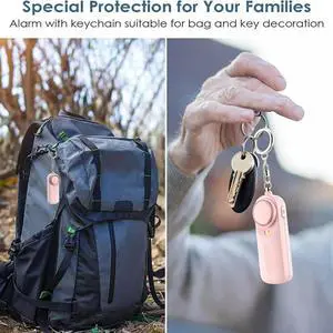 Personal Alarm For Women 130Db Siren Loud Security Alarms Keychain With LED Light Police Approved Personal Safety Alarm