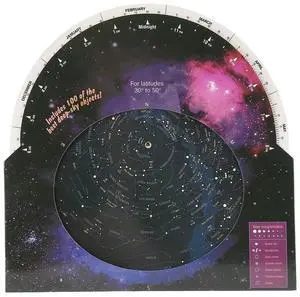 Star Map Guide for Astronomy Rotating Direction Star Finder Telescope Accessory for 3050 Degrees North Latitude