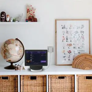 For Amazon Echo Show 10 Base Bracket Punch-Free Power Cable Stand For Echo Show 10