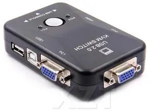 USB KVM Switch 2 Port VGA SVGA Switch Box USB 2.0 KVM Mouse Switcher Keyboard 1920*1440 Vga Splitter Box Sharing Switch