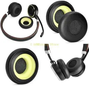 1Pair Leather Cushion Cover for  Evolve 20 20se 30 30II 40 Fashion Pads Cover Soft Sponge Earpads