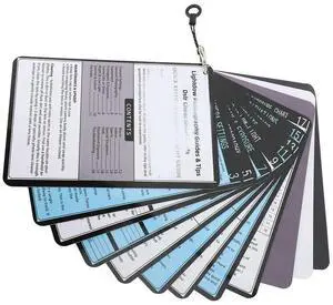 DSLR Cheat Sheet White Balance Gray Card Bundle Quick Reference Guides Master Your Camera Settings Photography Tips