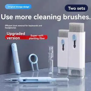 7-In-1 Computer Brush Multi-Function Small And Portable Cleaning And Dust Removal Key Puller Dust Removal Brush