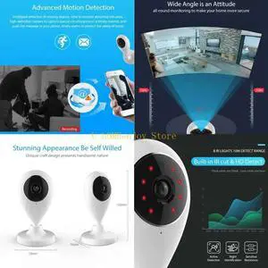 Mini Indoor Camera 1080P Video Surveillances Night Visioning Card Cloud Backup
