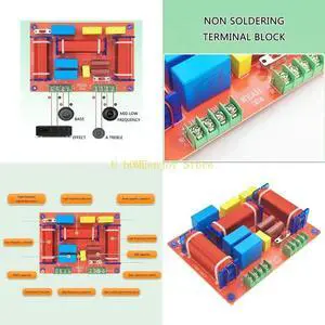 400W 3 Way Audiophiles Speaker Crossovers Filters with Adjustable Treble and Bass Frequency Divider Distributor