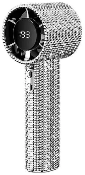 Mini Portable Fan Small And Powerful Cute Design LED Personal Fan Handheld Display