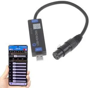 Mobile App DMX512 USB-RMD-DMX Stage Light Wireless Bluetooth DMX Dialer Controller Only Supports For Android Devices