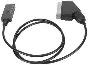 HD Multimedia Interface To Scart Cable Signal Conversion MODE Key Support PAL NTSC HD To Scart Cable Plug and Play for VHS VCR