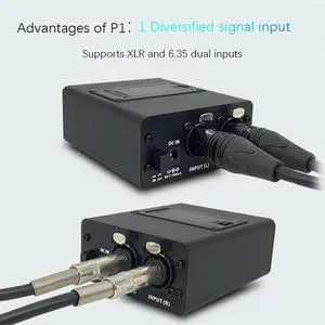 P1 Headphone Monitor Headphones Preamplifier Earphones Amplifier Amp With XLR Inputs 6.35 Output Audio Amp