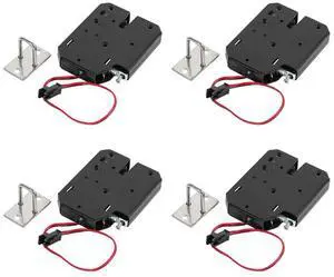 4X 12V 2A Electric Magnetic Lock 150KG/330Lb Fail Safe Holding Force Electromagnetic Door Access Control System