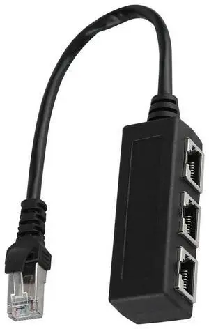 Ethernet Extension Cord Cable 1 Male To 3 Female Port Transfer Connecter Splitter Ethernet Extension Cord Cable