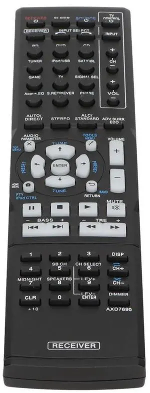 Replacement Remote Control for Pioneer AXD7690 VSX323K VSX423 VSX322K VSX523K Receivers Spare Remote Control