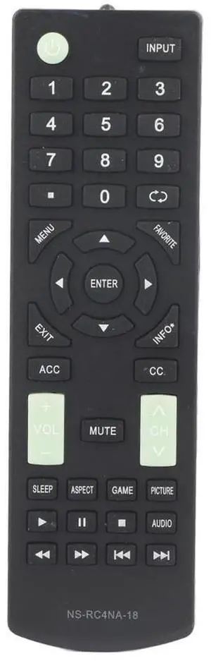 Television Remote Control Replacement for INSIGNIA LCD TV NSRC4NA18 Remote Control Replacement