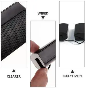 Sports Earphone Black -Aural Headset Lightweight Sweatproof Rainproof Noise Reduction High Elastic Wire Comfortable Long